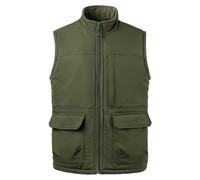 Gefomuofe Chaleco de trabajo para hombre, chaleco térmico de caza, chaqueta de invierno, chaleco de forro polar, chaleco de pesca al aire libre, chaleco multifunción, chaleco grueso, chaqueta de