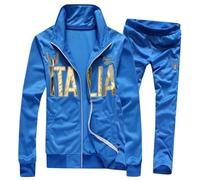 Gefomuofe Chándal para hombre de manga larga, traje deportivo de poliéster, traje de ocio, hip hop, pantalones de chándal y chándales para hombre, conjunto de chándal de manga larga, traje de casa de