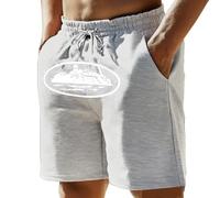Gefomuofe NOFS Pantalones cortos cargo para hombre, pantalones cortos de verano, pantalones cortos cargo con patrón de letras Y2K Hip Hop Vintage Streetwear con cordón, ligeros, pantalones cortos de