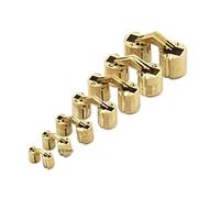 GEFONG Mini Bisagra Barril 10mm para Puerta de Armario Conexión del Panel Caja pequeña para Manualidades de Bricolaje Latón Mate Bisagras Ocultas Ángulo de Apertura de 180 Grados 8 piezas