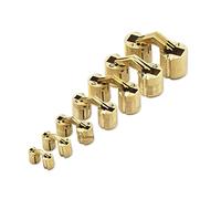 GEFONG Mini Bisagra Barril 12mm para Puerta de Armario Conexión del Panel Caja pequeña para Manualidades de Bricolaje Latón Mate Bisagras Ocultas Ángulo de Apertura de 180 Grados 8 piezas