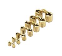 GEFONG Mini Bisagra Barril 14mm para Puerta de Armario Conexión del Panel Caja pequeña para Manualidades de Bricolaje Latón Mate Bisagras Ocultas Ángulo de Apertura de 180 Grados 6 piezas