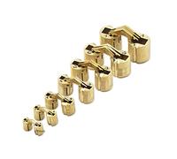 GEFONG Mini Bisagra Barril 8mm para Puerta de Armario Conexión del Panel Caja pequeña para Manualidades de Bricolaje Latón Mate Bisagras Ocultas Ángulo de Apertura de 180 Grados 8 piezas