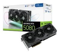 PNY GeForce RTX 5080 Overclocked Triple Fan 16GB GDDR7 Reflex 2 RTX AI DLSS4