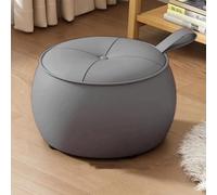 GeFSDOU Hogar bajo para zapatos, redondo, ligero, de lujo, para sala de estar, sofá, mesa de centro, taburete simple de calabaza