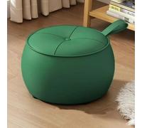 GeFSDOU Hogar bajo para zapatos, redondo, ligero, de lujo, para sala de estar, sofá, mesa de centro, taburete simple de calabaza