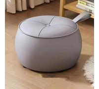 GeFSDOU Hogar bajo para zapatos, redondo, ligero, de lujo, para sala de estar, sofá, mesa de centro, taburete simple de calabaza