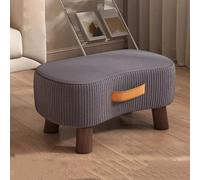 GeFSDOU Reposapiés para sofá de sala de estar, taburete cambiador de zapatos para entrada al hogar, paquete creativo suave, pequeño y corto