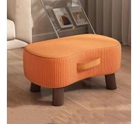 GeFSDOU Reposapiés para sofá de sala de estar, taburete cambiador de zapatos para entrada en casa, paquete creativo suave, pequeño y corto
