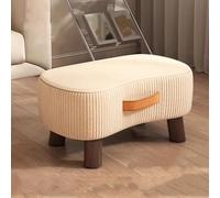 GeFSDOU Reposapiés para sofá de sala de estar, taburete cambiador de zapatos para entrada en casa, paquete creativo suave, pequeño y corto