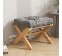 GeFSDOU Silla de maquillaje pequeña para sofá, mesa de té, reposapiés, cambiador de zapatos, taburete plegable para sala de estar, puerta