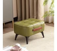 GeFSDOU Taburete corto minimalista súper suave que ahorra espacio, banco corto para zapatos con asiento suave para entrada de sala de estar