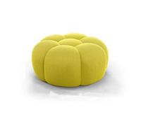 GeFSDOU Taburete nórdico para sofá con pedal redondo simple, otomanos bajos, sala de estar, sofá, reposapiés, tela 3D, reposapiés creativo, reposapiés de calabaza