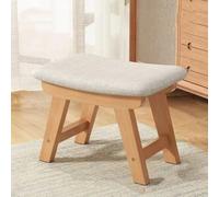 GeFSDOU Taburete pequeño de tela creativo para el hogar, taburete de mesa de té, taburete de madera maciza para sala de estar, sofá moderno y simple