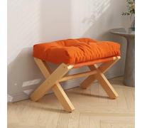 GeFSDOU Taburete pequeño para el hogar, plegable, bajo, para sala de estar, sofá, reposapiés de madera, reposapiés portátil, cambiador de zapatos