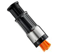 GEFU 13421 FLEXICUT - Cortador de verduras y frutas (cortador de acero inoxidable con accesorio centrador)