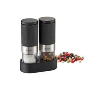 Gefu 34621 Tusome - Molinillo de sal y pimienta (2 mini molinillos de especias con estructura de mesa), GF34621