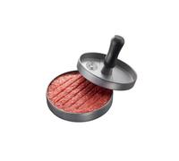 Gefu 89419 Prensa para Hamburguesas, Acero Inoxidable, Gris Y Negro