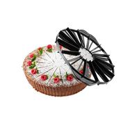 GEFU Divisor de tartas Divido | acero inoxidable y plástico, diámetro 26,5 cm | Para 14 o 16 piezas, porción uniforme de pasteles y tartas | Asas ergonómicas
