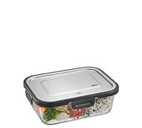 Gefu Recipiente térmico Milo, Rectangular, 1000 ml Frascos Comida, Vidrio de borosilicato, Multicolor, único