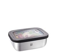 Gefu Recipiente térmico PROVIDO Rectangular, 1300 ml Frascos Comida, Acero Inoxidable, Multicolor, único