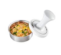 Gefu Spark 15400-Prensa para Hamburguesas, Metal, Plata, 7,8 cm, 8