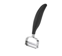 GEFU Striscia - Vegetable peelers (Straight Peeler, Acero Inoxidable, 18/10) Negro, Plata