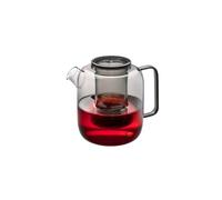 GEFU Tetera Trevio de 1,5 l - Vidrio de borosilicato soplado a mano con filtro de vidrio, antigoteo, resistente al calor hasta 100 grados