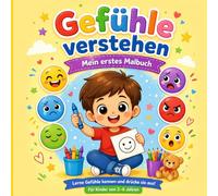 Gefühle verstehen - Mein erstes Malbuch: Ein spielerischer Weg für Kinder, ihre Gefühle zu erkennen, zu verstehen und auszudrücken