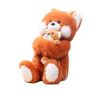 Gefüllter Fuchs Plüschspielzeug - Eng Doll Mama Und Babys Tier | Entzückende Weiche Simulation Plüschspielzeug Huggable Für Weihnachten | Gefüllter Fuchs Plüschspielzeug Fuchs