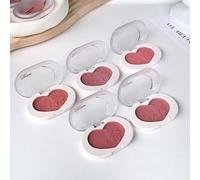 Gege Bear - Soft Color Heart Poр Powder Blusher - 5 Colors #04 Fig Tea - 8.5g