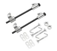 gegeweeret Juego de 2 tensores de muelles, tensor de resorte profesional de 12 pulgadas, apertura máxima de mordaza de 11,81 pulgadas, ganchos de seguridad y hebillas, adecuado para coches y camiones