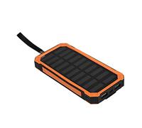 Gegong 20000MAH Solar Cargado de Caja de energía Kit DIY | Carga RÁPIDA Dual USB | Potencia de Copia de Seguridad portátil (Naranja)