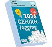 Gehirnjogging 2026 Tagesabreißkalender - 11,8x15,9 - Rätselkalender - Knobelkalender - Tischkalender: Detox für die grauen Zellen
