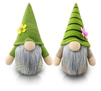Gehydy Flores Gnomo Navideños Juego de 2 Decoración Navidad Nomos Duende Decor para Hogar Casa