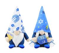 Gehydy Gnomo Hanukkah Decoración Juego de 2 Navideñas Christmas Decor para Hogar Casa 17cm