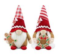 Gehydy Gnomo Navidad Decoración Juego de 2 Dulces Navideñas Christmas Decor para Hogar Casa