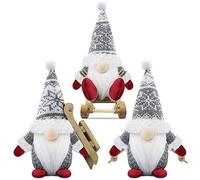 Gehydy Gnomo Navidad Decoración Juego de 3 Decoracion Navidad Nomos Duende Peluche Adornos Navideños Christmas Decorations para Hogar Casa