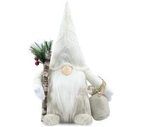 Gehydy Gnomo Navidad Decoración Nomo con Ramas y Bolsa Duende Peluche Adornos Navideños Christmas Decorations para Hogar Casa 31cm