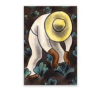 GEILEX Famoso Arte Mural. Cuadro Famoso de Diego Rivera. “Un Campesino” Impresión de Lienzo. Cuadros Modernos para decoración de salón. 70x120cm(27.6x47.2in) Sin Marco
