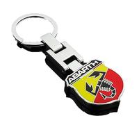 geimaisiquanjia Llavero de Coche para Abarth 500e Cabriolet 2023-, Colgante Llavero Metálico Cordón de Llavero Correa para Coche Decorativo Llaves Auto Accesorios