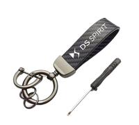 geimaisiquanjia Llavero de Coche para DS DS7 Crossback 2017-2024, Colgante Llavero Metálico Cordón de Llavero Correa para Coche Decorativo Llaves Auto Accesorios,C