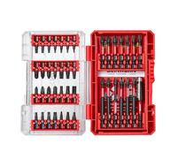 Geinxurn Juego de 42 puntas de destornillador de acero S2 resistente a impactos magnético Torx/Phillips/Pozidriv/Ranura/Hexagonal, vástago hexagonal de 1/4 pulgadas, incluye portapuntas con caja de