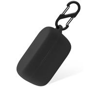 Geiomoo Funda de Silicona Compatible con Jabra Evolve2 Buds Funda Protectora con Mosquetσn (Negro)
