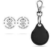 Geiomoo Moneda de Decisión para Nuevos Padres, Recién Nacido Regalo de Fichas de Acero Inoxidable de Doble Cara (Estilo F)