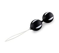 Geisha balls sex toy ejercicios de reeducación perineal - 100 % Silicone hypoallergenic, phthalate-free - Marca LPDC® - Negro / Blanco