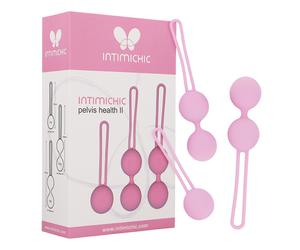 Geisha bolas de rehabilitación del suelo pélvico, Ancho 120 mm, Longitud 200 mm, Profundidad 52 mm, Departamento MUJERES, Poids 0.445 Kg, Colores Rosa