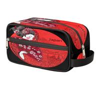 Geisha - Bolsa de maquillaje japonesa para mujeres, hombres, niños, niñas, niños, niñas, niños, bolsa de lavado japonesa, bolsa de viaje para artículos de aseo personal, organizador de cosméticos,