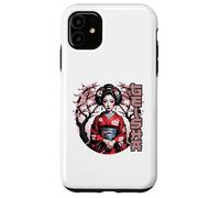 Geisha Elegante con Flores de Cerezo Carcasa para iPhone 11