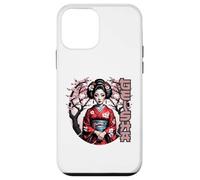 Geisha Elegante con Flores de Cerezo Carcasa para iPhone 12 Mini